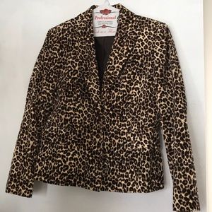 Cheetah Print Blazer